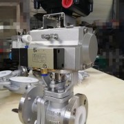 襯氟氣動球閥Q641FS 法蘭氣動球閥